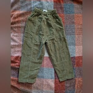 Soor Ploom Olive Green Jane Trouser 4Y EUC